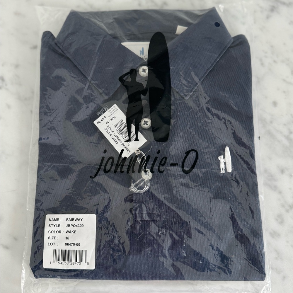 New Johnnie-O Boy Navy Shirt